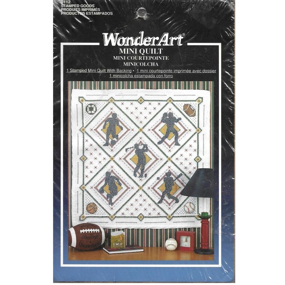 WonderArt Mini Quilt Kit - Stamped
